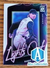 2021 Donruss Optic Lights Out Randy Johnson Silver Prizm no.LO1